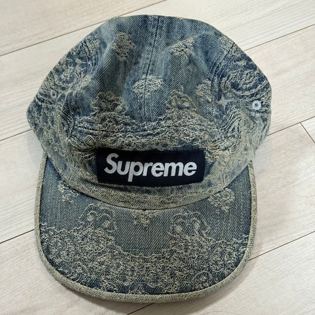 슈프림 자카드 데님 캡