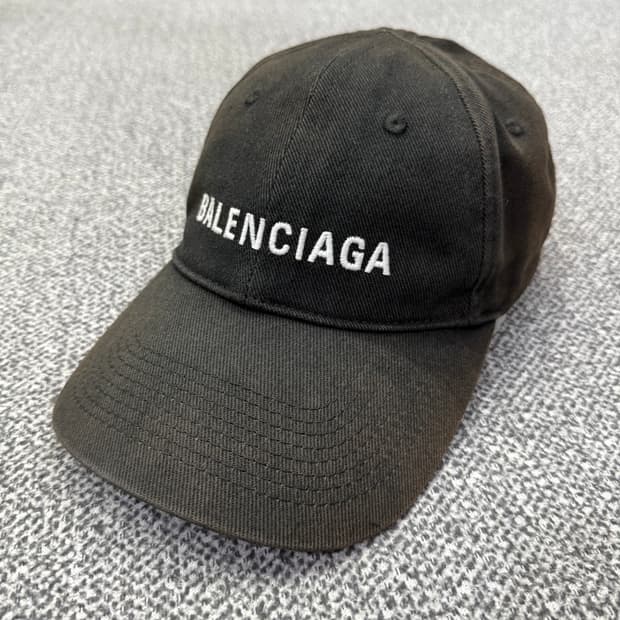 L 발렌시아가 BALENCIAGA 기본로고 빈티지 볼캡 모자