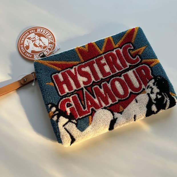 HYSTERIC GLAMOUR PILE CLUTCH BAG