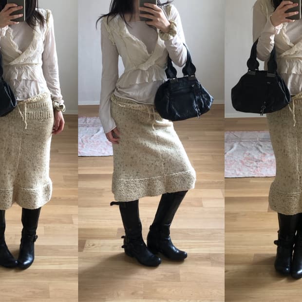 [직수입] 빈티지 diesel 레더 토트 백 블랙