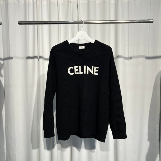 (오버핏xs) 셀린느 리브드 울 니트 오버핏