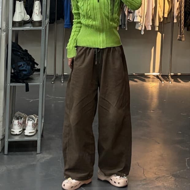 타미힐피거 여성 라임 니트 후드집업 A2881