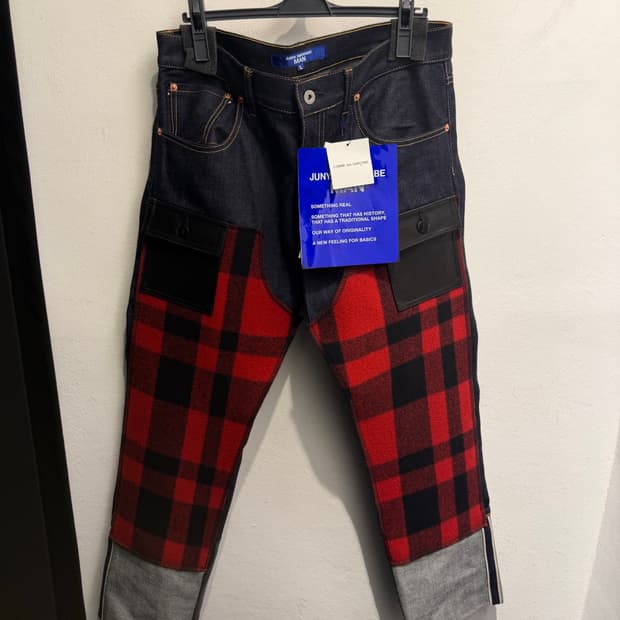 준야 와타나베 맨 패치워크 팬츠