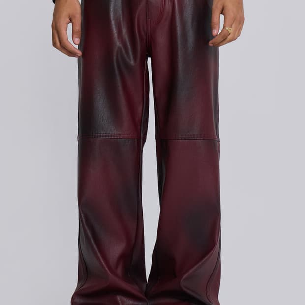 제이디드 런던 레더 팬츠