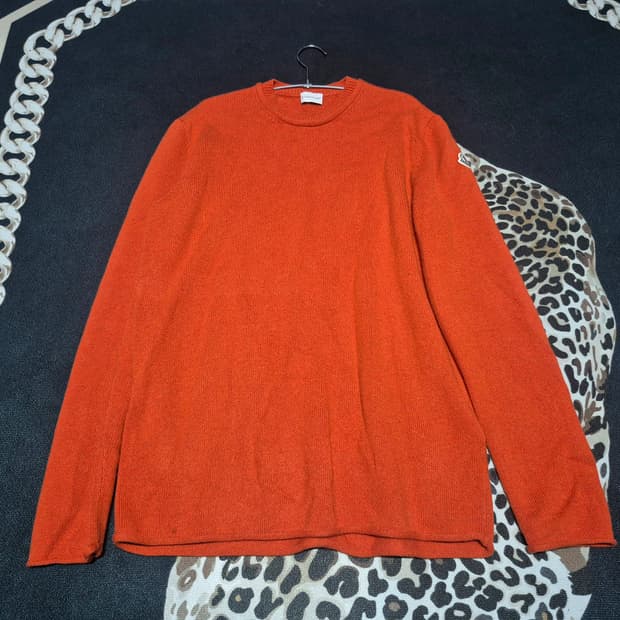 몽클레어 오렌지 울 캐시미어 니트 L 정품