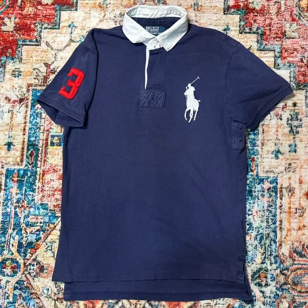 [M] 폴로 랄프로렌 빅포니 네이비 럭비 반팔티