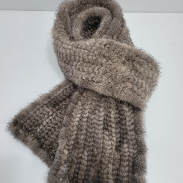 JINDO Sheborn 진도 쉬본 밍크 머플러 / 총장 168