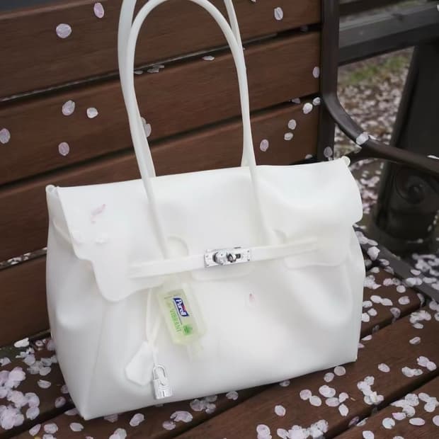 젤리버킨백/jelly firkin bag (cream white)