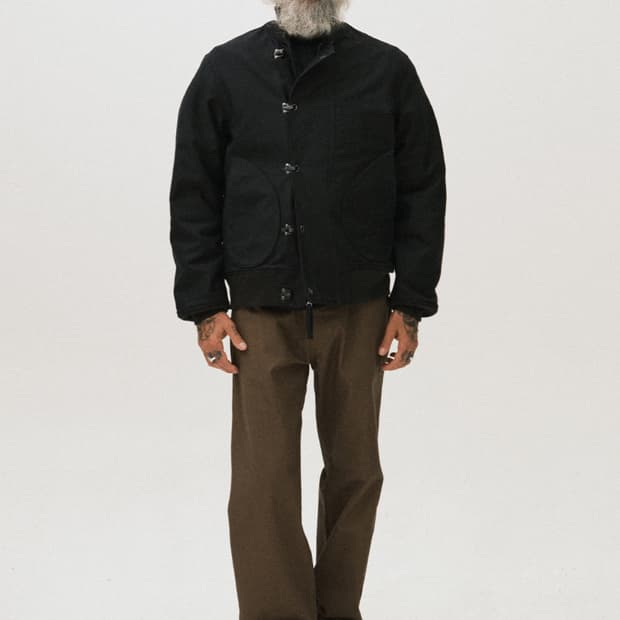 아웃스탠딩 브랜드의 USN 덱 후크 자켓 L사이즈