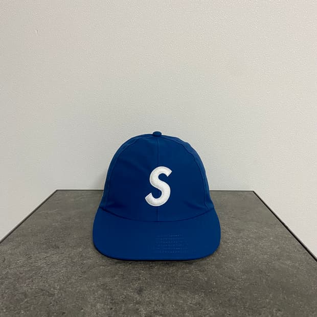 (OS) 슈프림 S로고 볼캡 모자 고어텍스 네이비