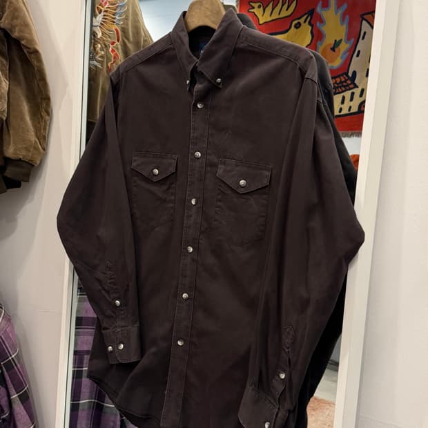 90s Wrangler 랭글러 웨스턴 워크 셔츠