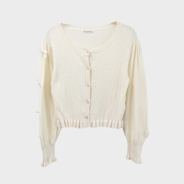 액시즈팜 꽈배기 가디건 66504