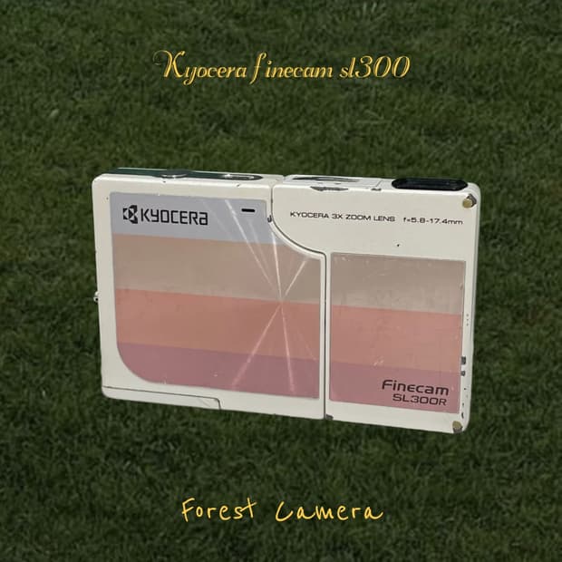 (셀카/희귀) 교세라 finecam sl300r 디지털카메라