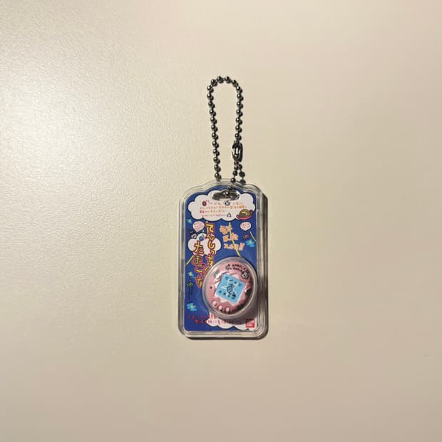 반다이 다마고치 미니어쳐 참키링 이상한계란 볼로치 펄핑크