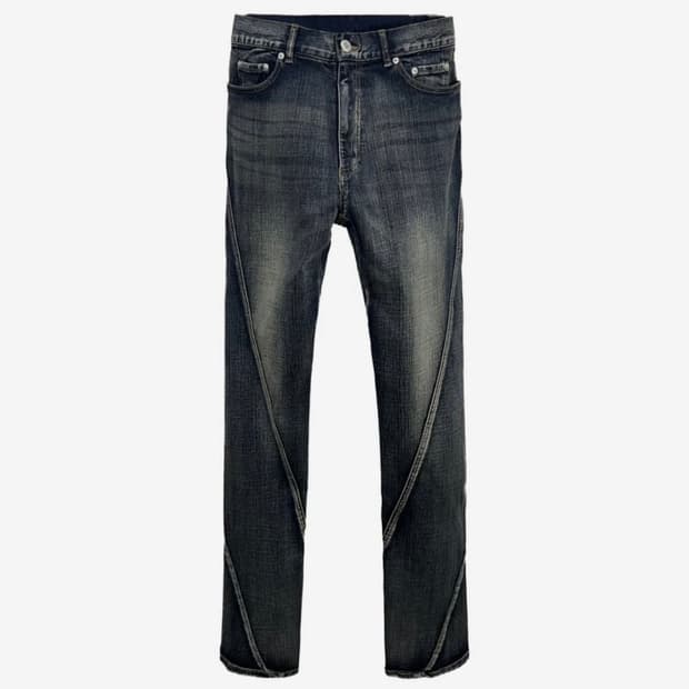 넥스트도어립스 twisted zipper jean