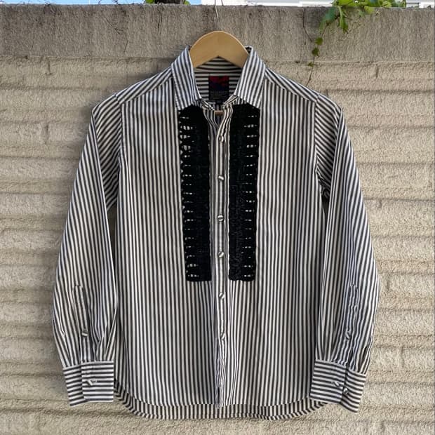 BRU NA BOINNE Stripe Napoleon Shirt