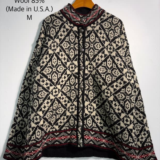 [m] L.L.Bean 엘엘빈 울 노르딕 니트 (U.S.A.made)