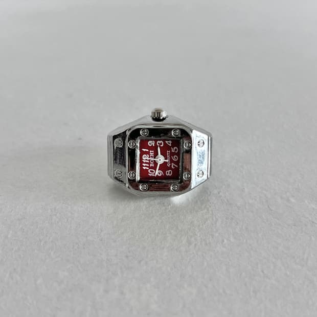 쿼츠 시계 반지