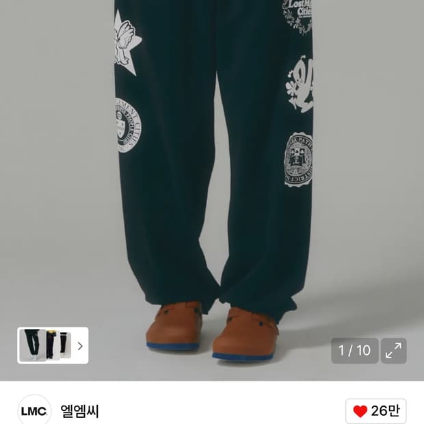 CHAOS SWEAT PANTS black