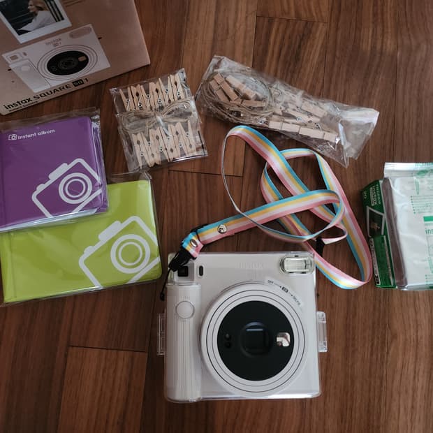 후지필름 인스탁스 SQ1 스퀘어 화이트 폴라로이드 풀세트