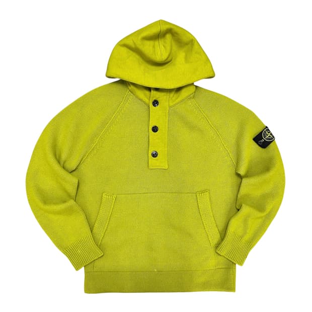 스톤아일랜드 버튼플라이 니트 후드(L)