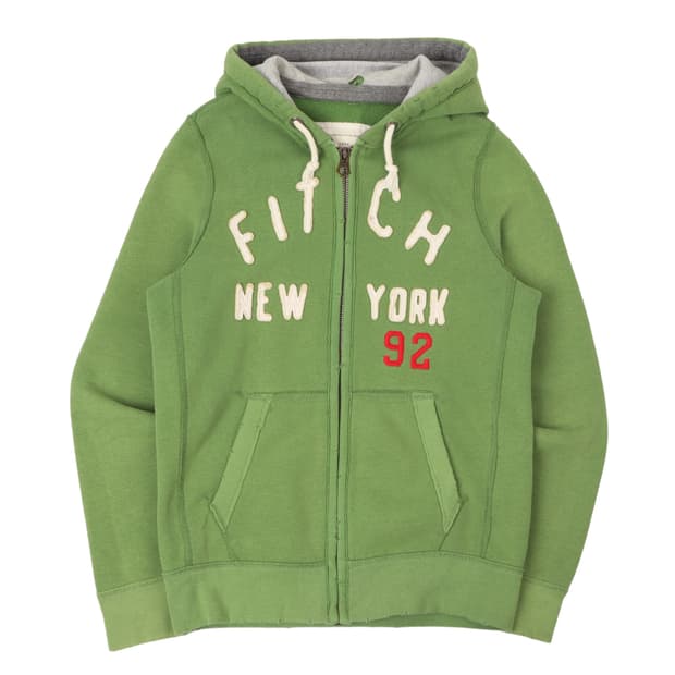 아베크롬비 피치 그린 후드집업