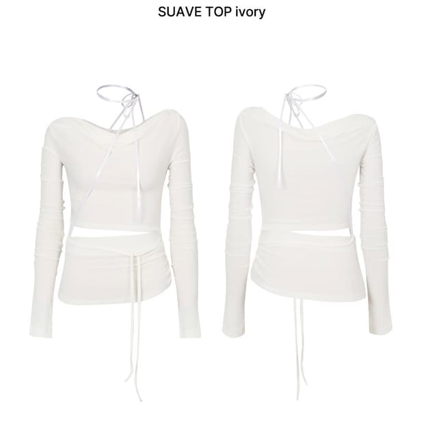 [새상품] 페인오어플레져 수아브 탑 아이보리