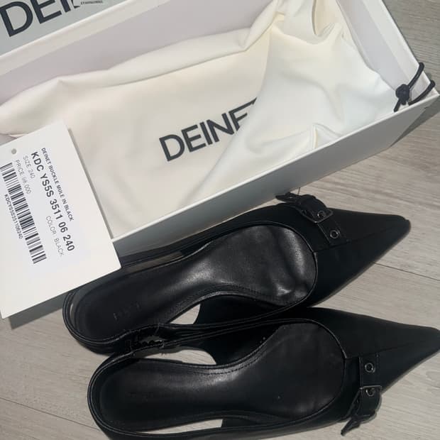 다이닛 버클 뮬 블랙 (240)