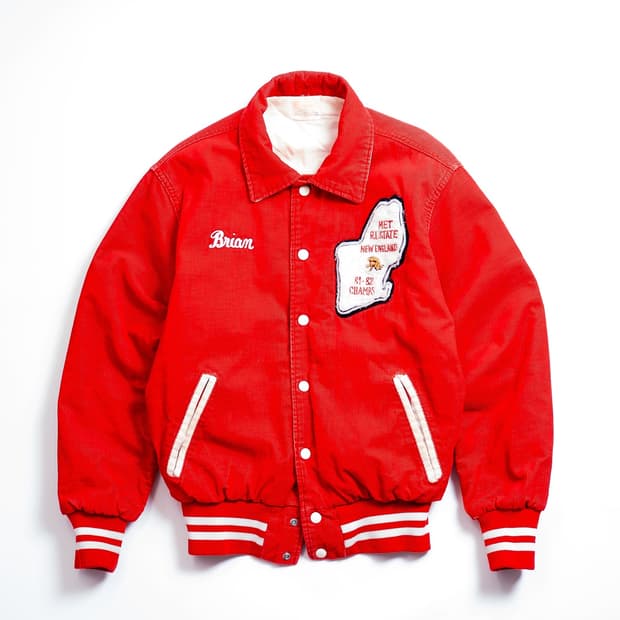 80’s Rennoc Corduroy Varsity Jacket
