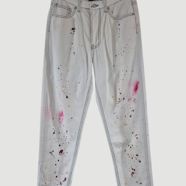 새상품[M]도미넌트 여자  페인트 팬츠