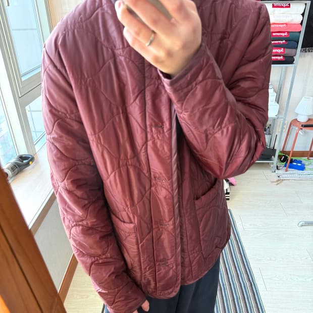 스투시 퀼티드 경량 자켓