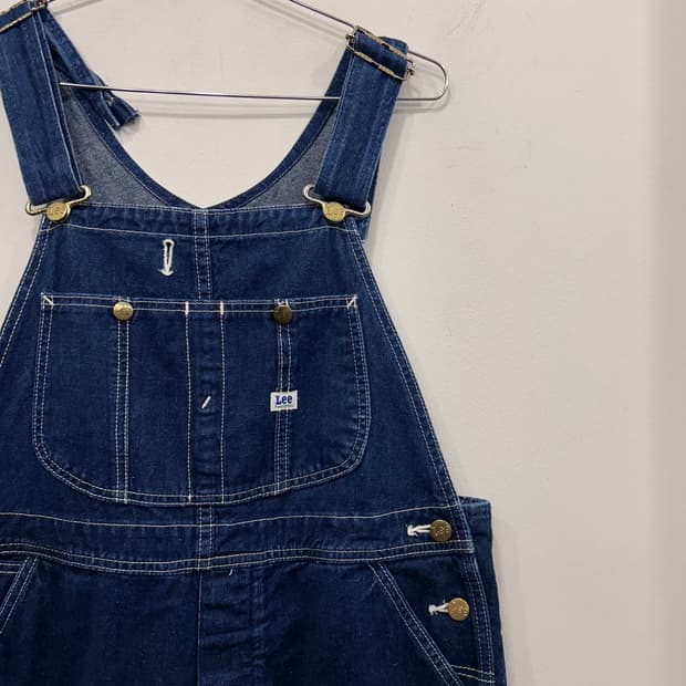 Lee 재팬 와이드핏 스티치 카펜더 데님 오버롤