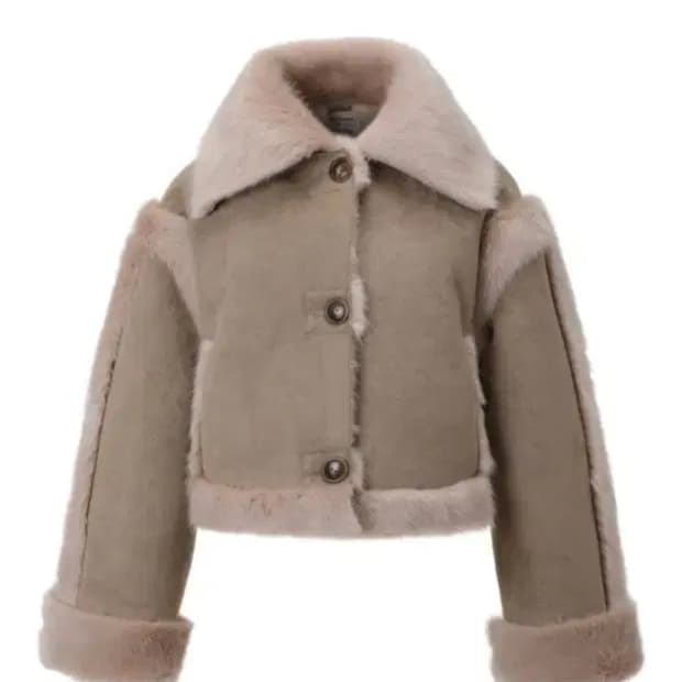 21fw쓰리타임즈 버니퍼 무스탕