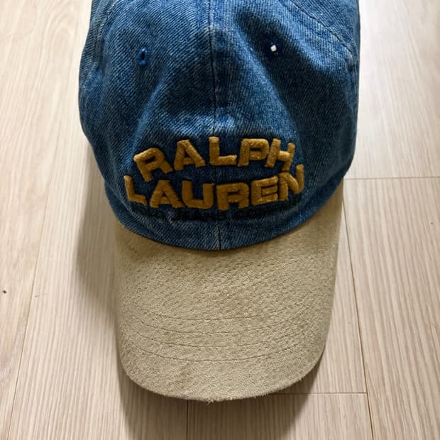 폴로 랄프로렌 자수 데님 볼캡