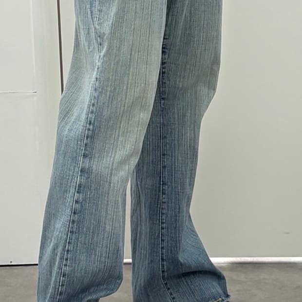 Y2K 빈티지 세미부츠컷 데님 