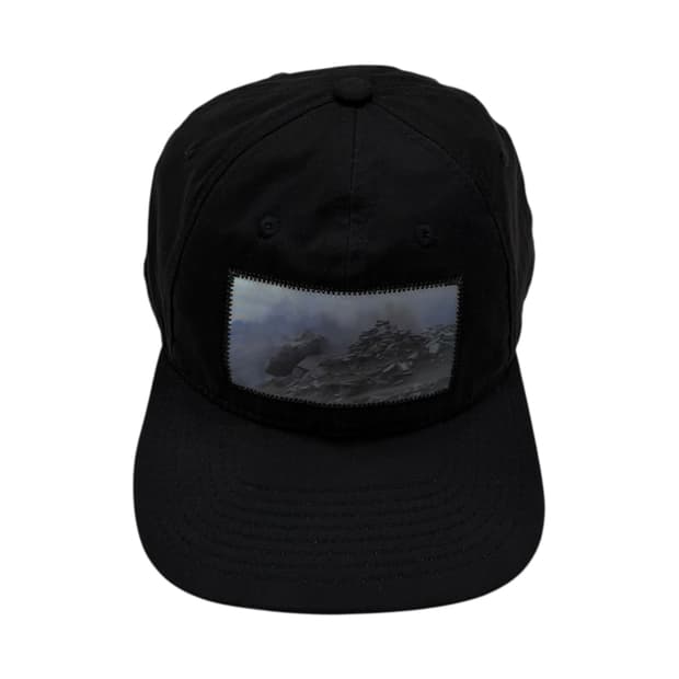 혁오 AAA 선셋롤러코스터 렌티큘러 볼캡 모자 블랙