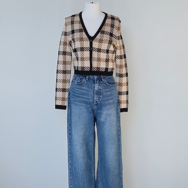 rokh X h&m 자카드 니트 가디건 M