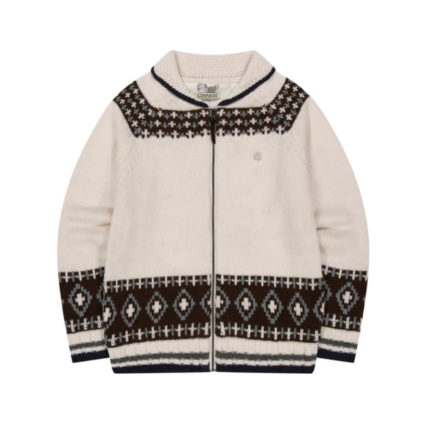 코이세이오 모시 코위찬 니트 자켓 아이보리 재킷 가디건