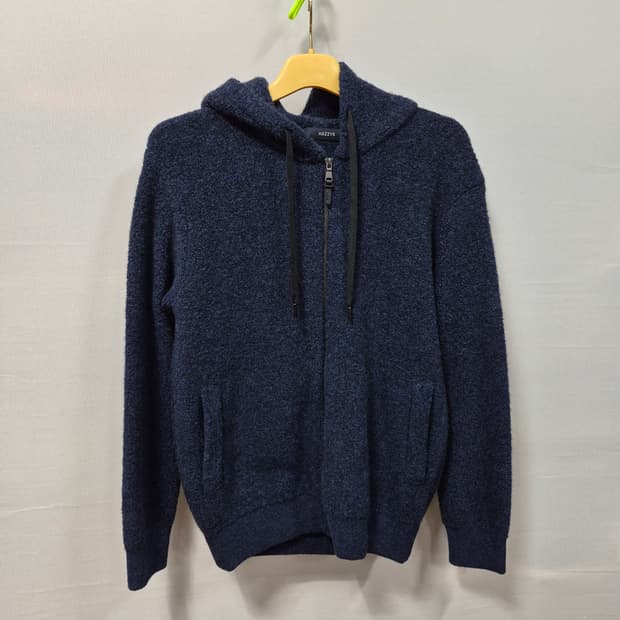 헤지스 네이비 후드 니트집업 95