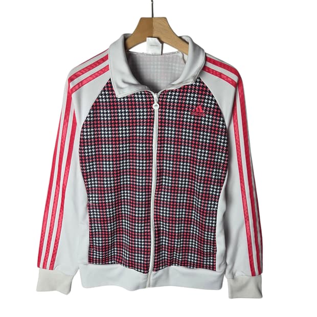 [Adidas] 아디다스 핑크체크 트랙탑 져지