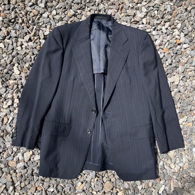 버버리 스트라이프 빈티지 자켓 (실측확인)