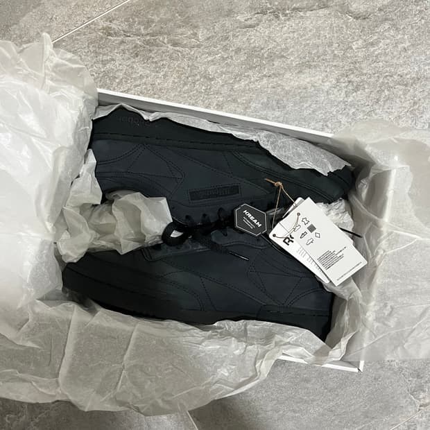 리복 자운드  클럽c85 트리플 블랙 (265)