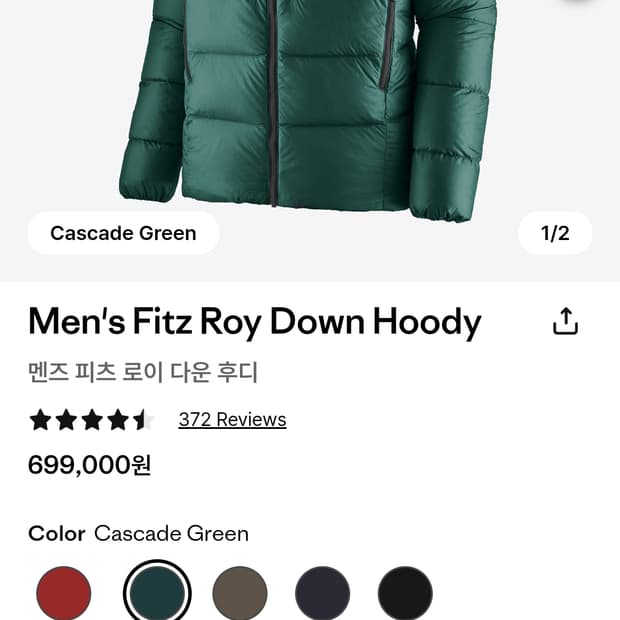 파타고니아 피츠로이 그린L