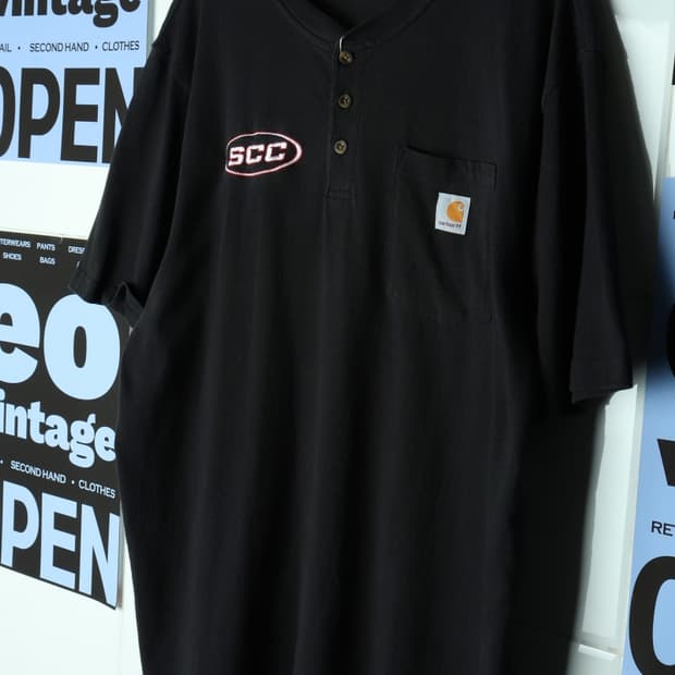 (L-3XL) 칼하트 반팔 티셔츠 USA 헨리넥 빅사이즈-H31834