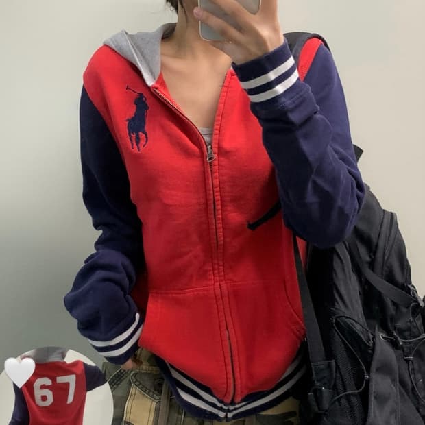 폴로 빅포니 후드집업