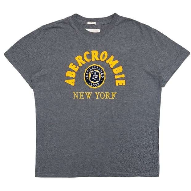 ABERCROMBIE & FITCH 티셔츠 그레이 XL