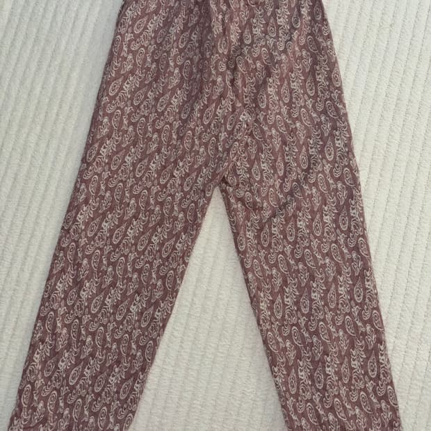 NOMANUAL 노매뉴얼 PAISLEY TRACK PANTS - RED