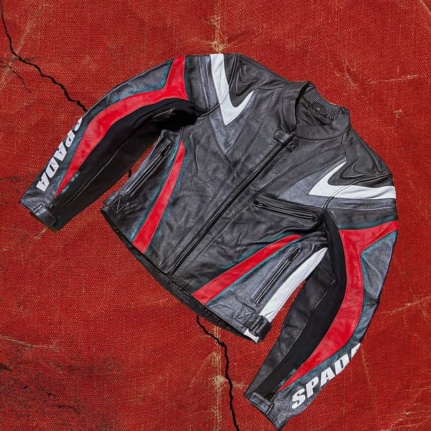 Japanese 90s SPADA 스파이럴 베놈패널 리얼레더 레이싱 자켓