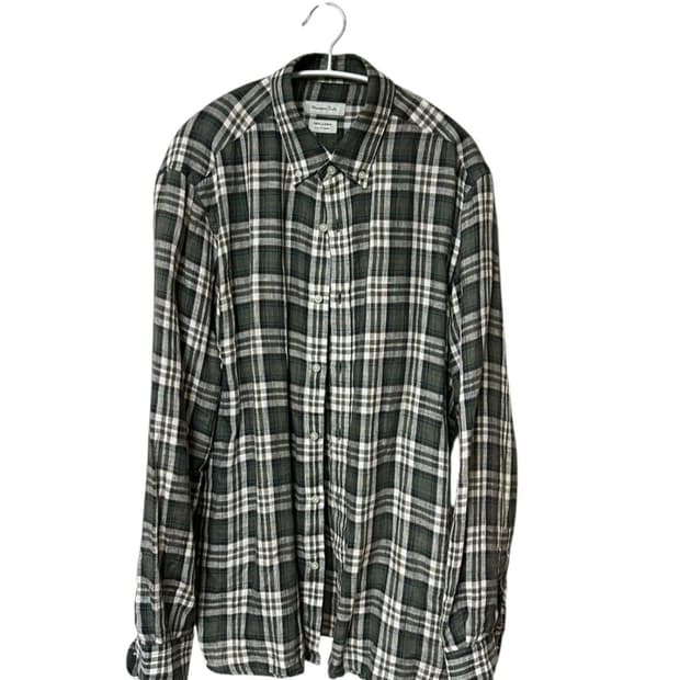 마시모두띠 린넨 체크 셔츠 L