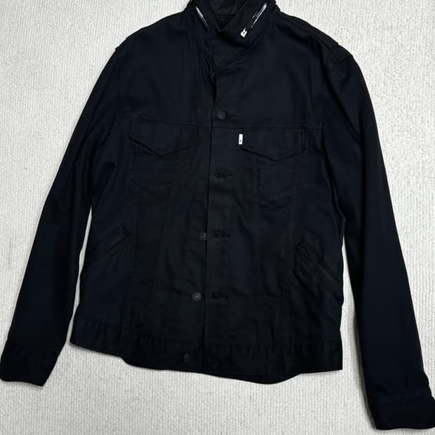 리바이스 화이트 탭 블랙트러커 자켓